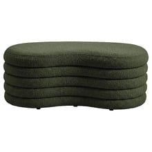 Andres Boucle Storage Ottoman Bench